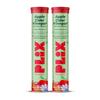 PLIX The Plant Fix Probiotics+ Apple Cider Vinegar Effervescent Tablets 15pcs X Pack of 2, 220g Gut Health Support
