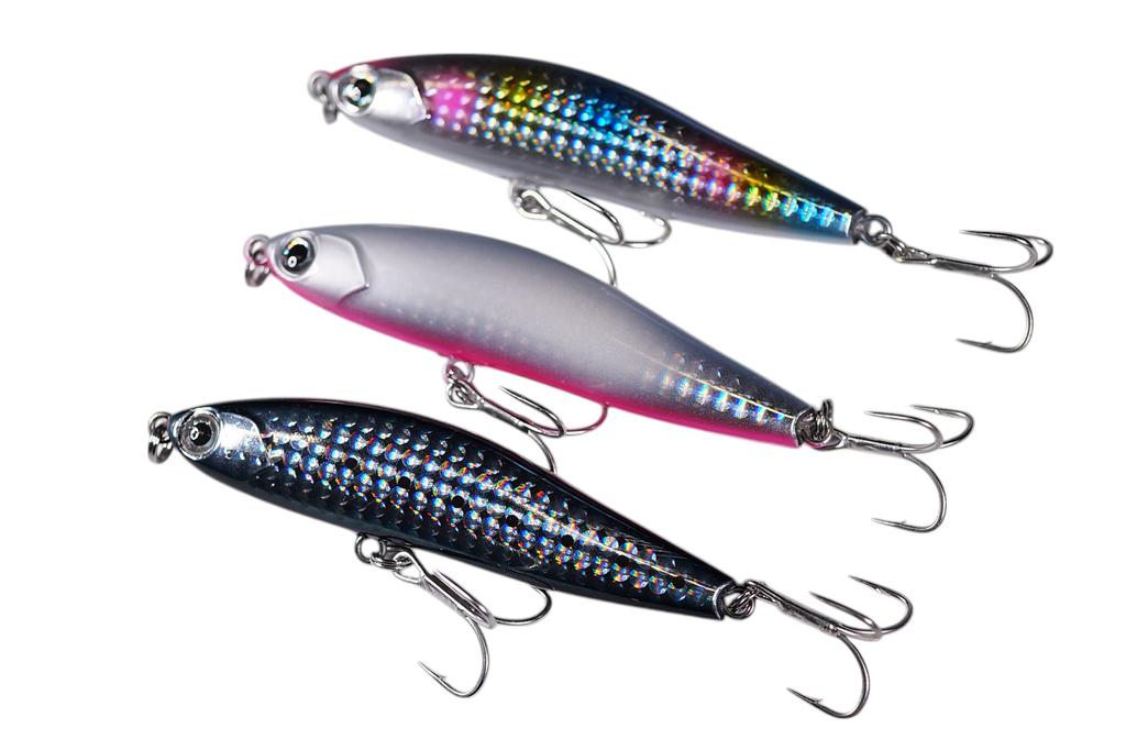 Momo Lure Honey Trap Sinking Pencil Lure for Sea 70mm 95mm Assorted Set 3 Bass, & (95mm - Colors)