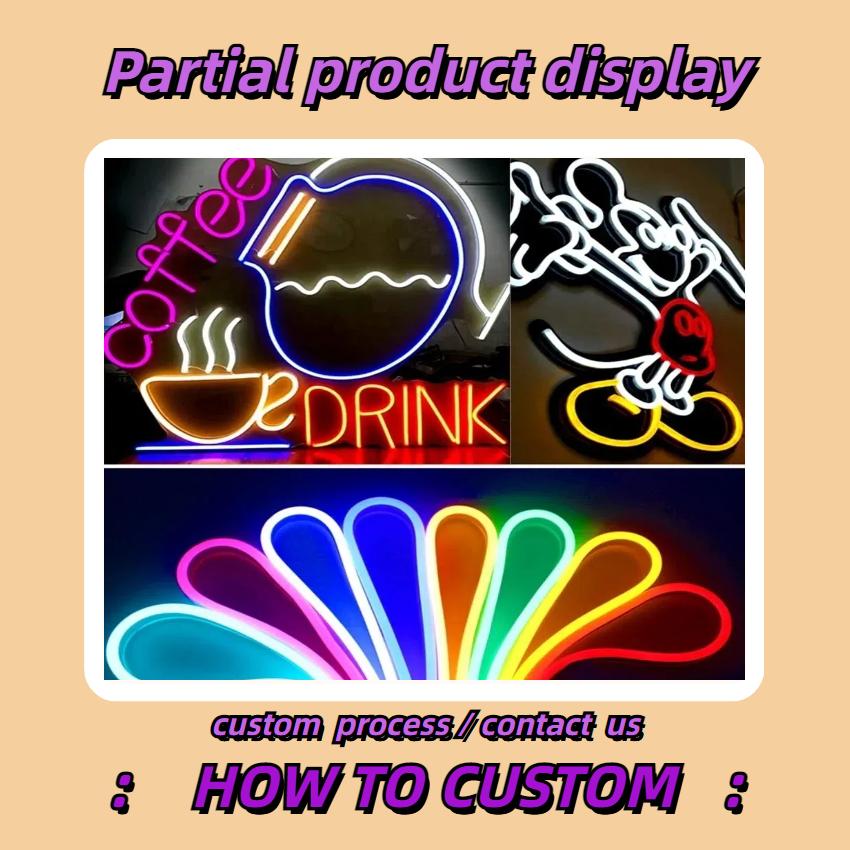 Custom Neon Sign Name LED Sign for Birthday Bar Wedding Party Acrylic Neon Lamp Business Logo Sign Night Light Personize Decor