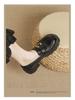 2025 Women's Korean Style Round Toe Loafers - Thick Sole, British College Style, Perfect with Skirts