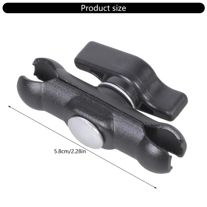 Heavy Duty 17mm Double Socket Extension Arm Adapter Suitable For Action Cameras Bicycles Motorcycle Navigation Brackets