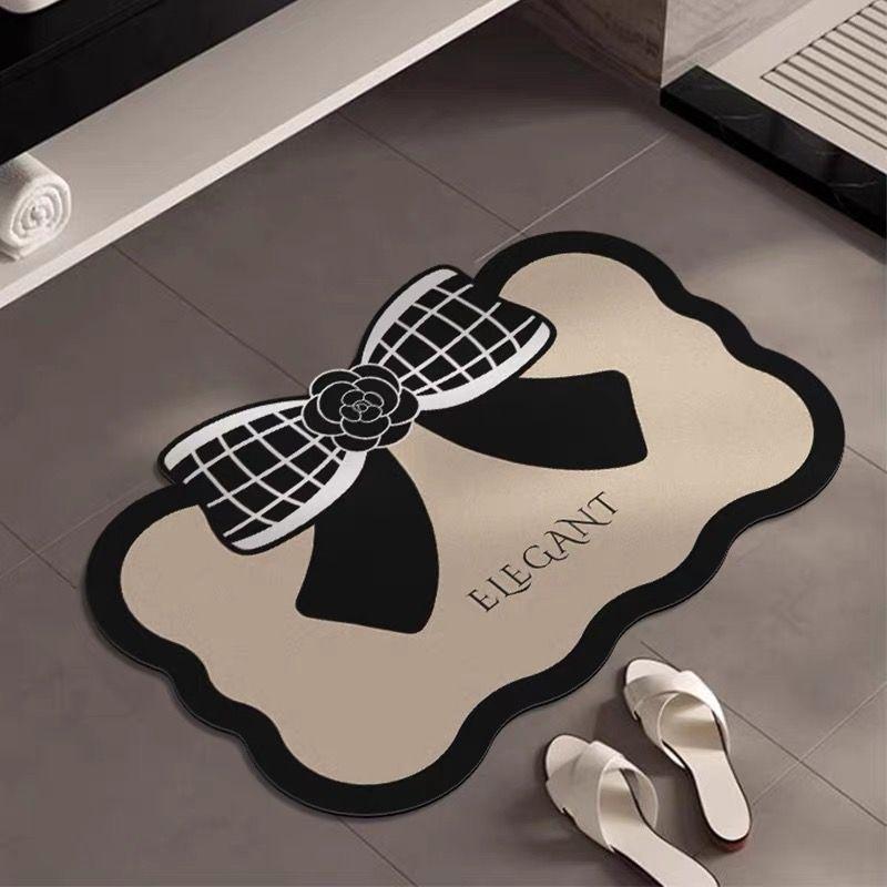 Xiaoxiangfeng Bathroom Diatom Mud Floor Mat Bathroom Door Water Absorption Anti-slip Mat Household Wear-resistant Quick-drying Door Mat
