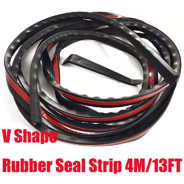 4M V-Type Car Door Side Window Trim Edge Moulding Weatherstrip Seal Strip Rubber
