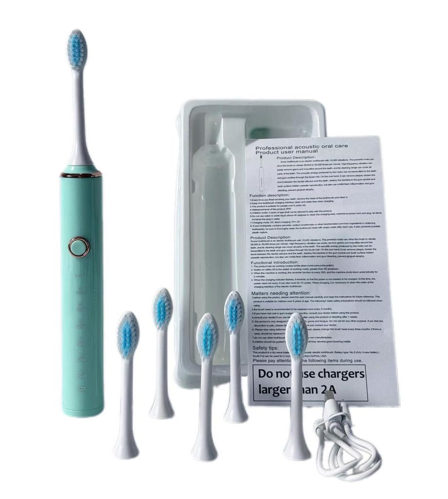 Sonic Couple Electric Toothbrush X-18: 6-Speed Soft Bristle Smart Brush for Adults
