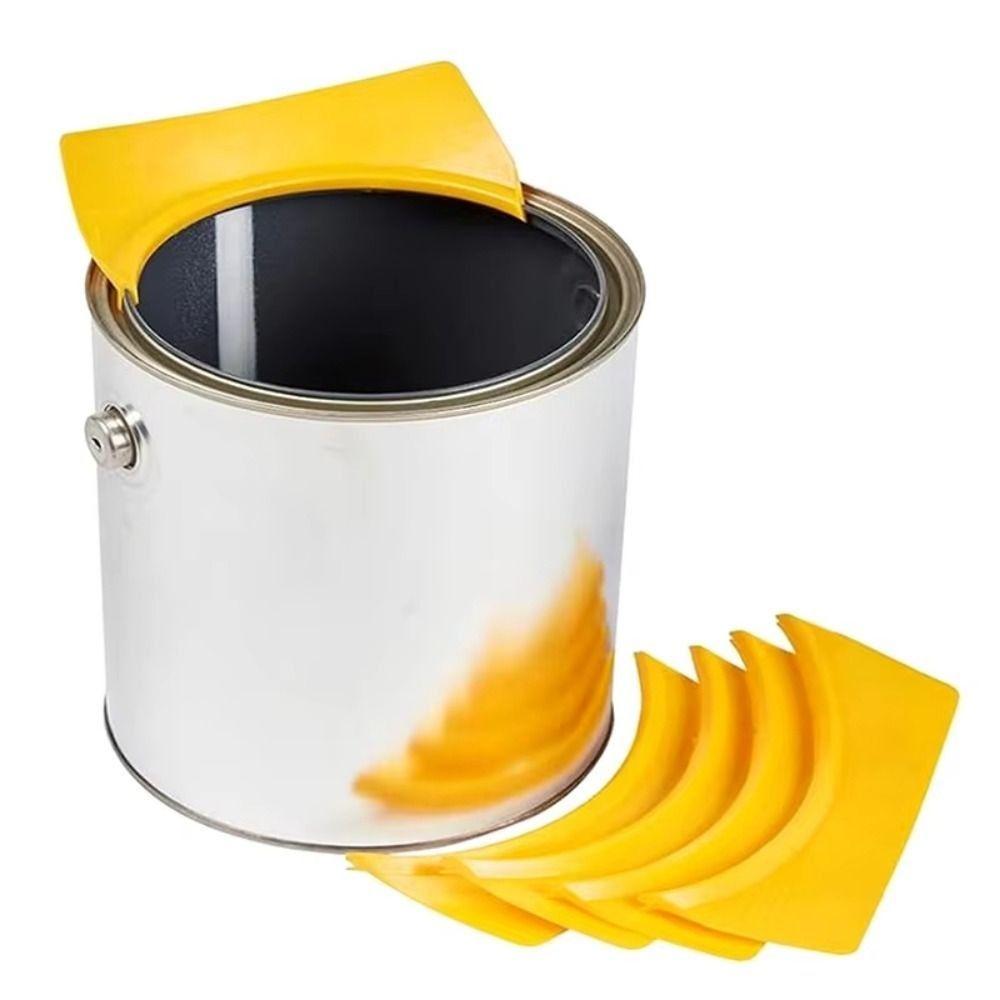 Portable Paint Can Spout Plastic Pouring Accessory Paint Bucket Attachment Paint Brush Holder