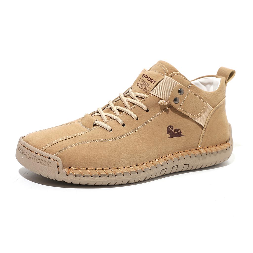 Hot Selling Plus Size Men's and Women's Mid Top Martin Boots Outdoor Casual Shoes Workwear Stitching Men's Shoes 9880