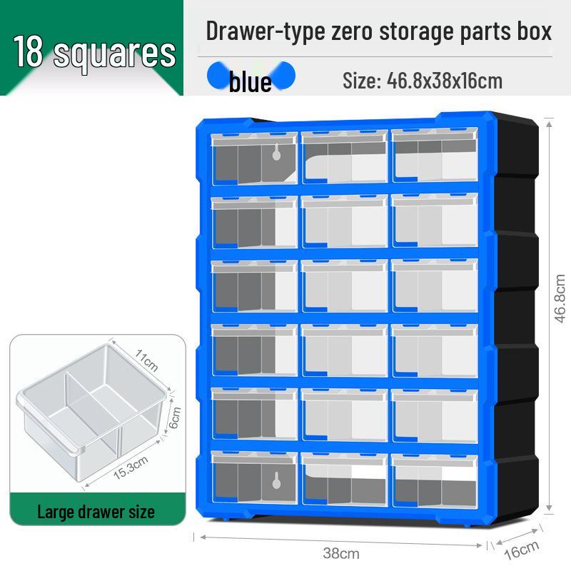 Parts Storage Cabinet with Drawers for Electronics, Hardware, & Screws