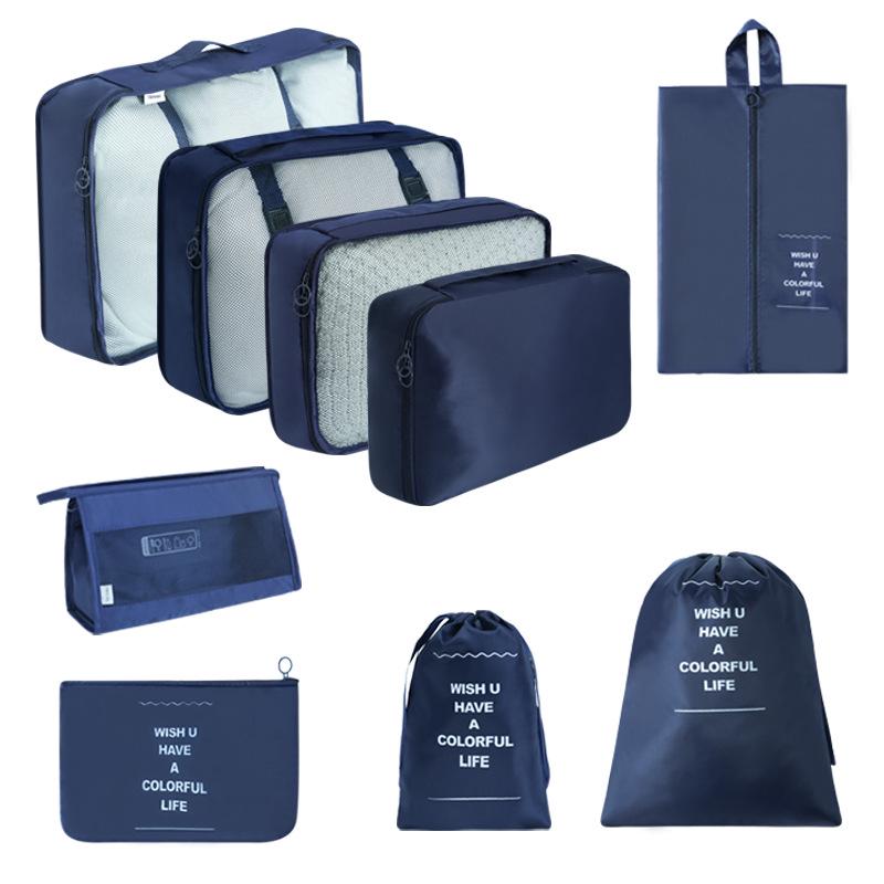 7-Piece Travel Storage Bag Set for Clothing and Luggage Organization