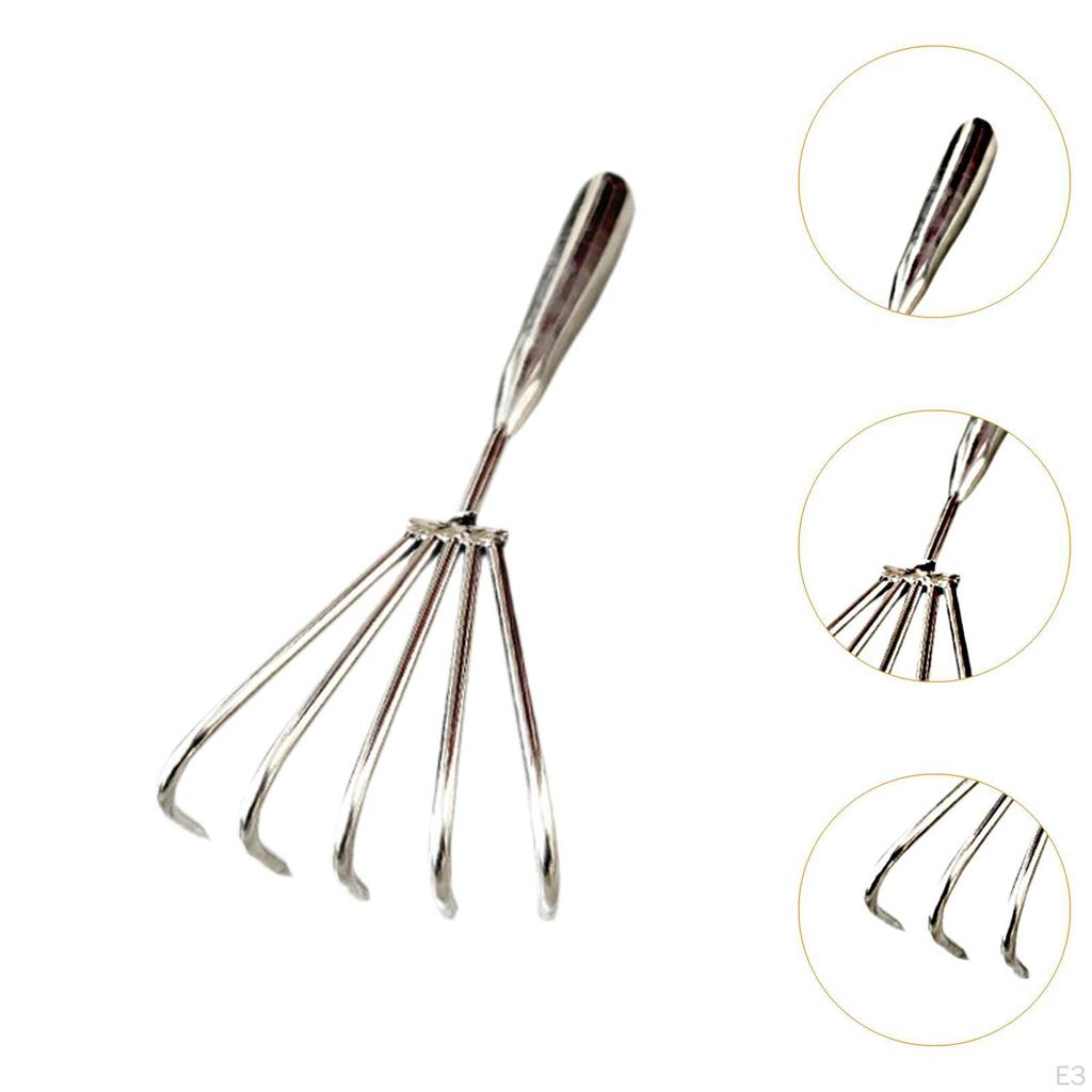 Shape Stainless Steel Tool Easy Use Handheld Seafood Shell Remover for Collecting Leaf