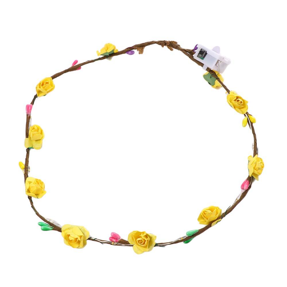 Luminous Birthday Party LED Light Flower Crowns Beach Headband Glowing Wreath Wreath Headband