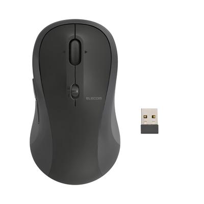 ELECOM OSMOD Seven 7 Wireless To 2 7 Tilt Black Mouse, Quiet, Bluetooth, 2.4GHz, Multi-Pairing (up Devices), Buttons, Wheel, Large, (M-MY40MBSBK-G)