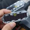 4Pcs Solar Powered Solar Vehicle Strobe Light Flashing Mode Motorcycle Tail Lights  Electric Bicycle