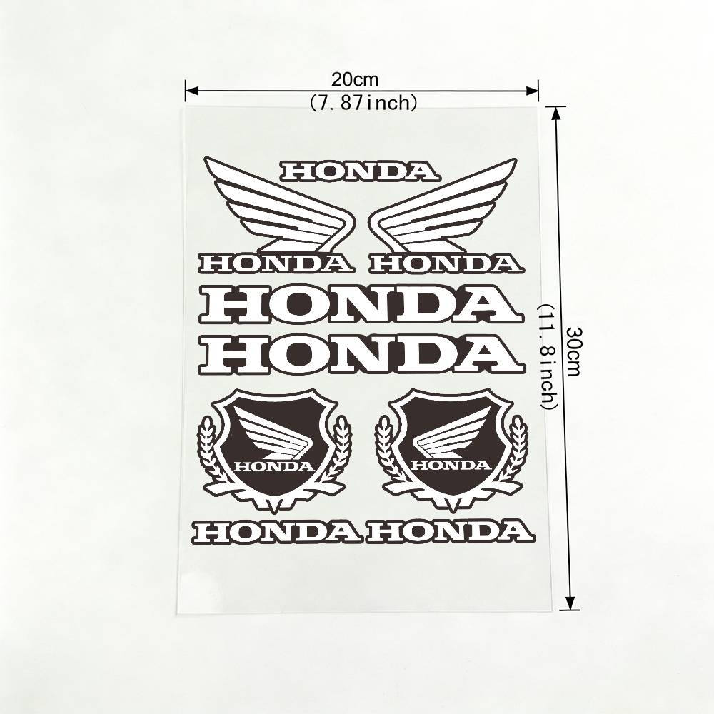 

For Honda 18 colors Reflective motorcycle stickers, 3M safety warning at night in the dark scooter helmets 20x30cm