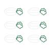 100Pcs Carrot Shape Paper Clips Bulk Cute Fun Colored Stainless Steel for Bookmarks Planner Office S