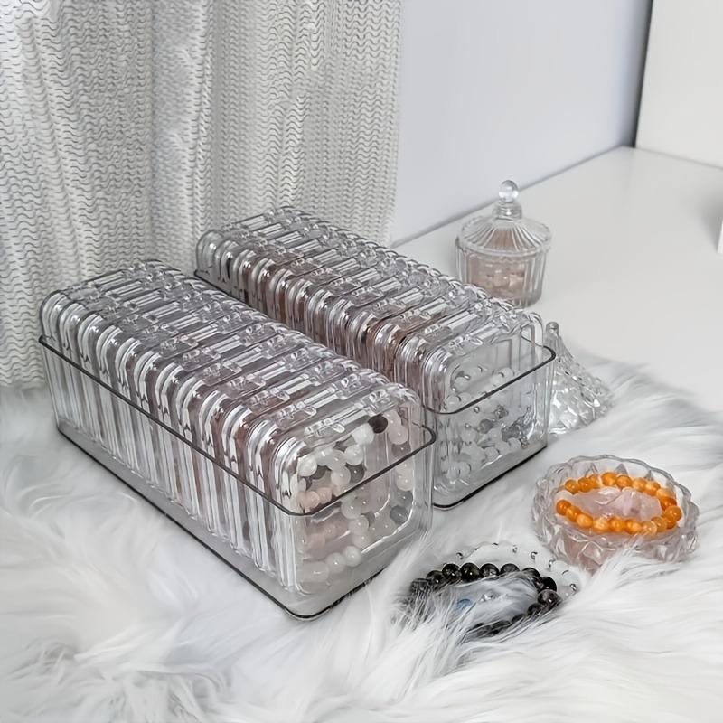 11pcs Transparent Plastic Jewelry Storage Box Set Bracelets Necklace Earring Ring Dressing Table Storage Organizing Perfect Gift