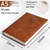 Custom B5 Notebook Gift Set with Thickened Cover, A5 Business Diary, and Logo Printing.