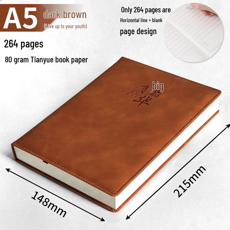 Custom B5 Notebook Gift Set with Thickened Cover, A5 Business Diary, and Logo Printing.