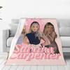 Custom Sofa Fleece S-Sabrina Carpenter Throw Blanket Warm Flannel Blankets For Bed Travel Sofa Bedspreads