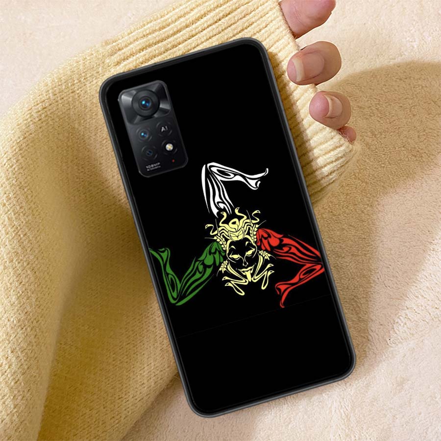 Isle of Man Coat of Arms Phone Case For Redmi Note 13 14 15 Pro Plus 12 13C 12C 15C 9 10 10C 9T 9C 9A TPU Soft Cover Clear Cell