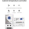 Mechanical Thermostat, KTS011 0-60°C Adjustable Compact Normally Open/Closed Temperature Controller Switch 1pc(KTS011)