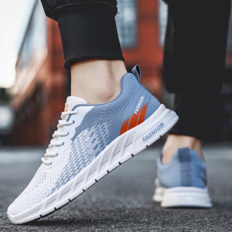 Men's Summer Mesh Breathable Deodorant Thin Fly Mesh Shoes Versatile Casual Running Shoes