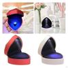 Heart Shaped Ring Box Holder, with LED Luxury Earring Storage Rings Bearer Display Wedding