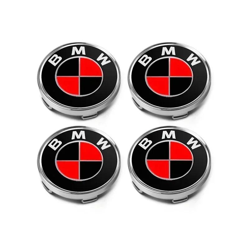 -4pcs 60mm Car Wheel Center Hub Stickers 56/60mm Car Wheel Center Hub Caps Auto Decoration Accessories For BMW M E30 E34 E36 E39