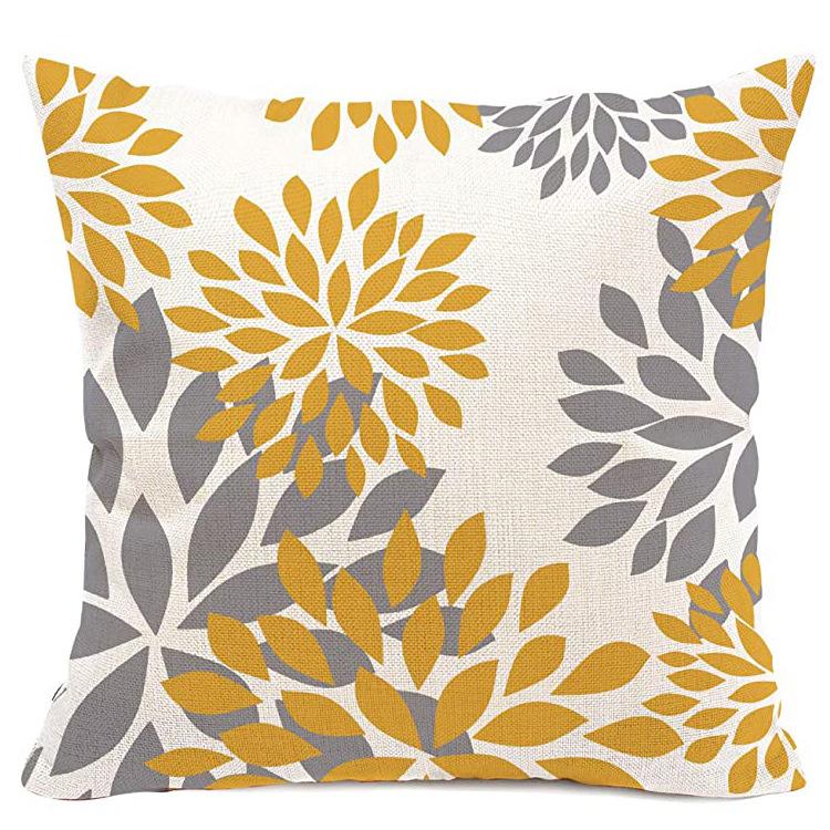 Striped Pillowcase Home Decoration Linen Pillow Cushion Waist Mat Sofa Pillowcase Geometric Abstract