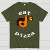 Eat Pizza Funny Cotton Summer Casual Cool Loose T-Shirt