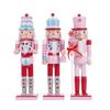 38CM Christmas Nutcracker Macaron-themed Soldiers Handcrafted Nutcracker Soldier Christmas New Year Festival Decoration Gift