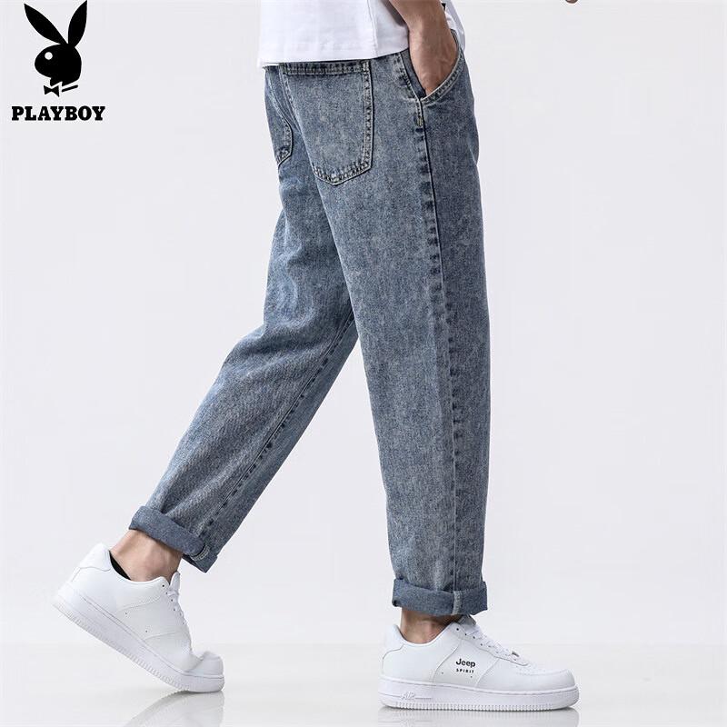 PLAYBOY Men's Autumn/Winter Loose Straight Leg Jeans