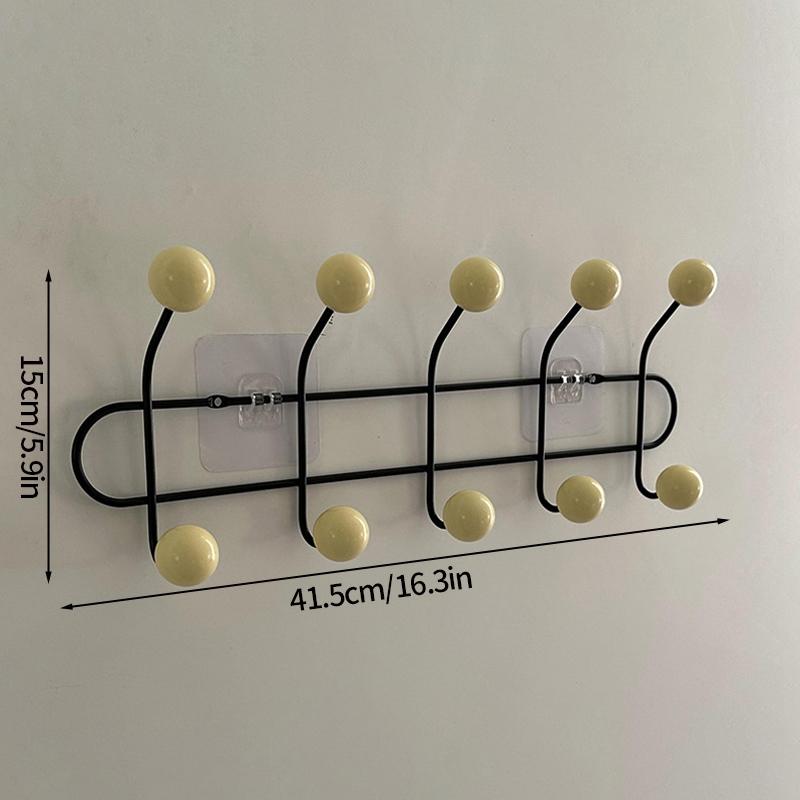 Key Storage Hook Multi-functional Hook Coat Living Room Bedroom Storage Hooks Wall Non-marking Decoration Accessories
