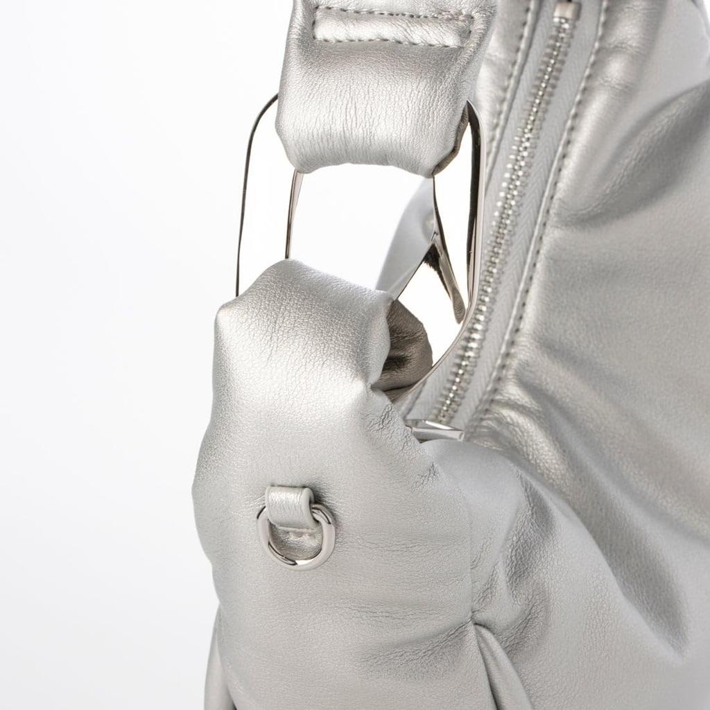 Metal Accent Puffy Mini Shoulder Bag SV [Cache Cache] 10-00-00230 Women's