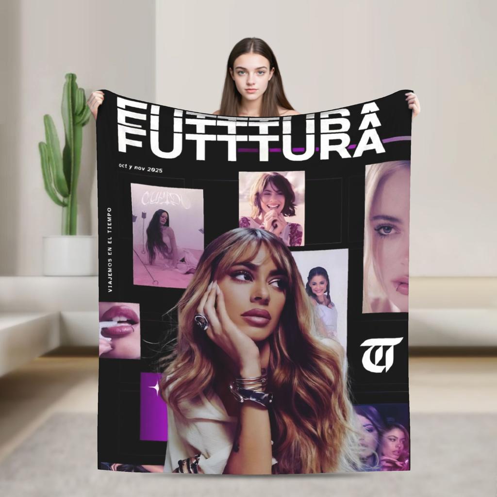 TINI STOESSEL Futtura Tour  Flannel Blanket  Warm Throw Blanket for Home Decor Camping Novelty Bedspread Sofa Bed Cover