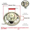 57mm Iron Shell 5W 8 Ohm Loud Magnet Speaker with Full Paper Cone for Radio Broadcast
