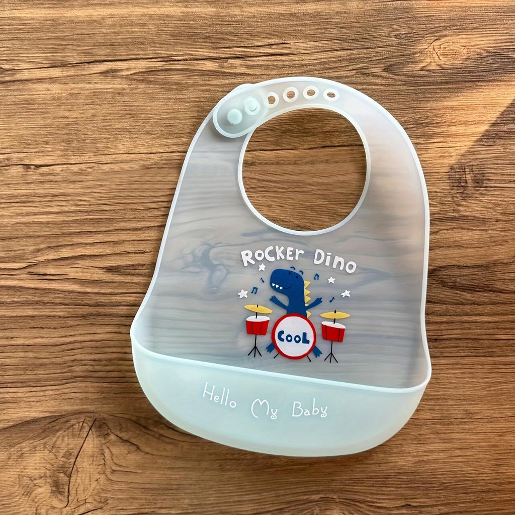 Soft Adjustable Silicone Baby Bib, Durable and Skin-friendly. Perfect for Toddler Daily Feeding.