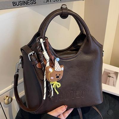 Autumn New Retro Handbag Women's Fashion Bucket Bag Simple High-value Commuter Women's Messenger Bag