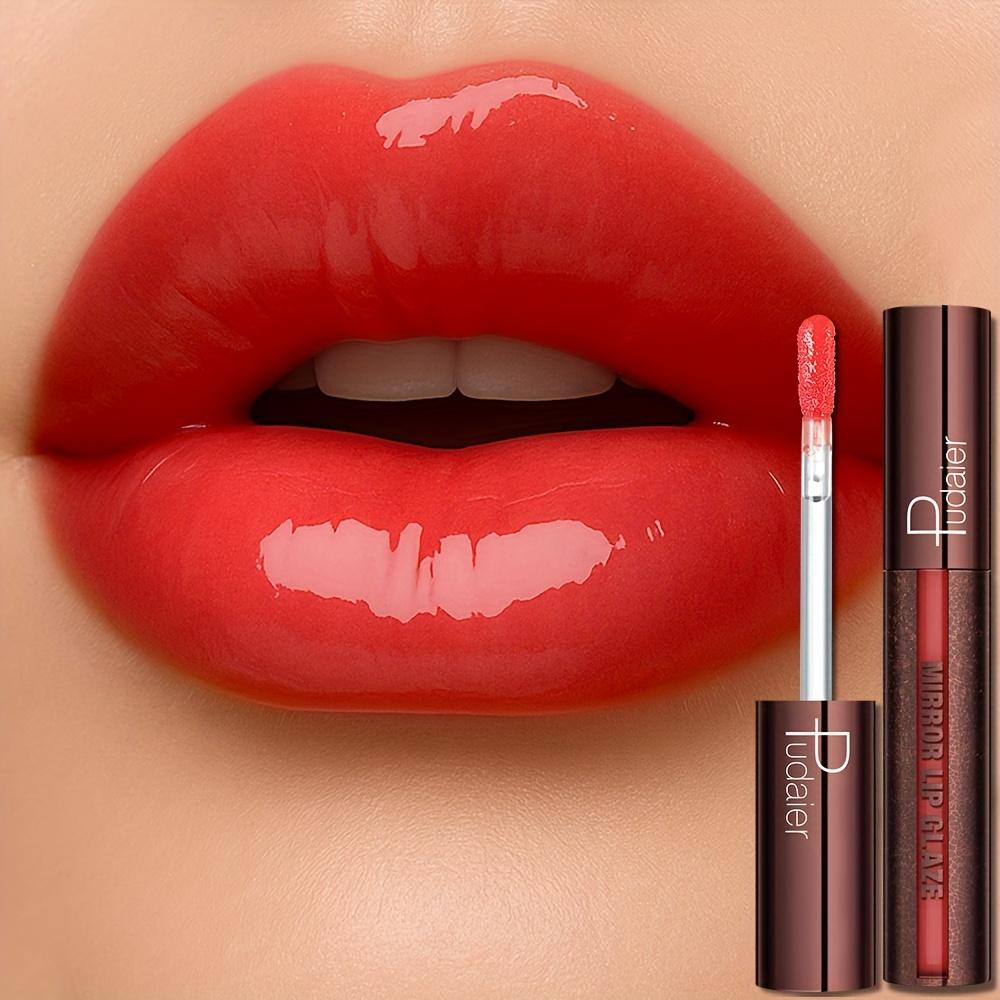 Feuchtigkeitsspendender Lippenstift, Wasser- und Schweißfest, Kreiert einen Natürlichen Look, Langanhaltender und Leicht Aufzutragender Spiegelglanz Lipgloss