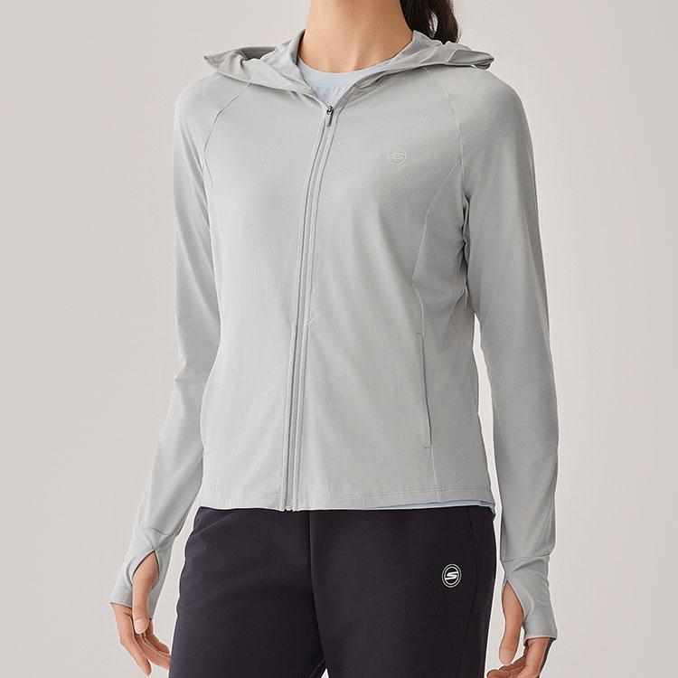 Skechers Cool Dry UV Protection Lightweight Slim Fit Hooded Sports Casual Commuter Comfortable Breathable Jacket Women Jackets P225W123-02BX