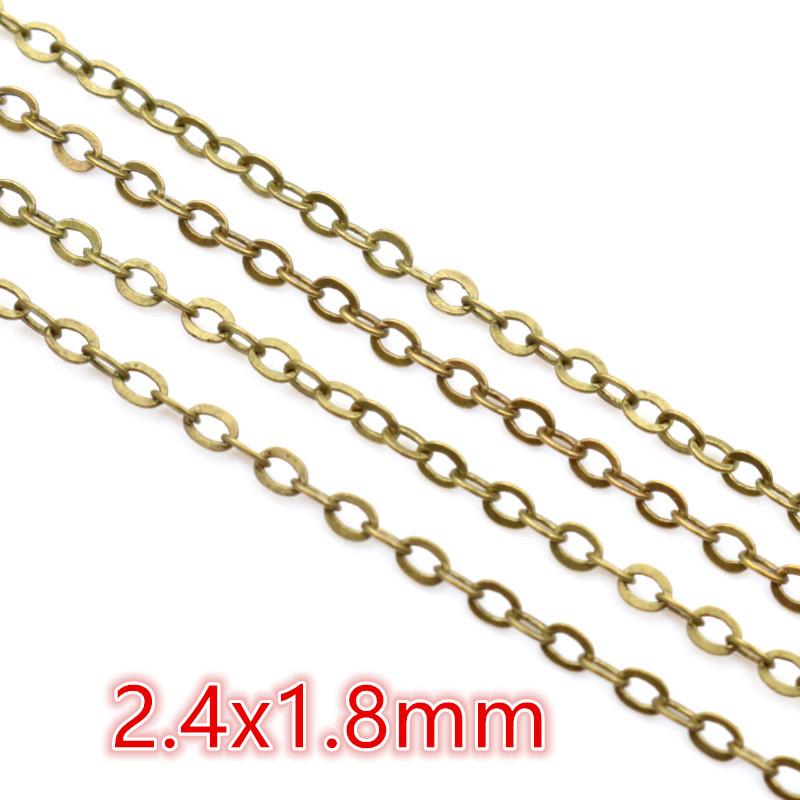 5 Meters/lot 3.5mm Ball Chains Bronze Gold Silver Color Handmade Necklace Bracelet DIY Jewelry Making Findings Accessories