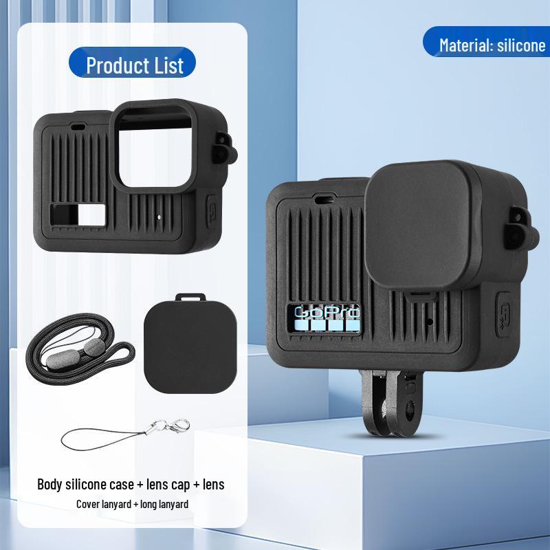 GoPro Hero Protective Silicone Case with Lens Cap and Battery Cover