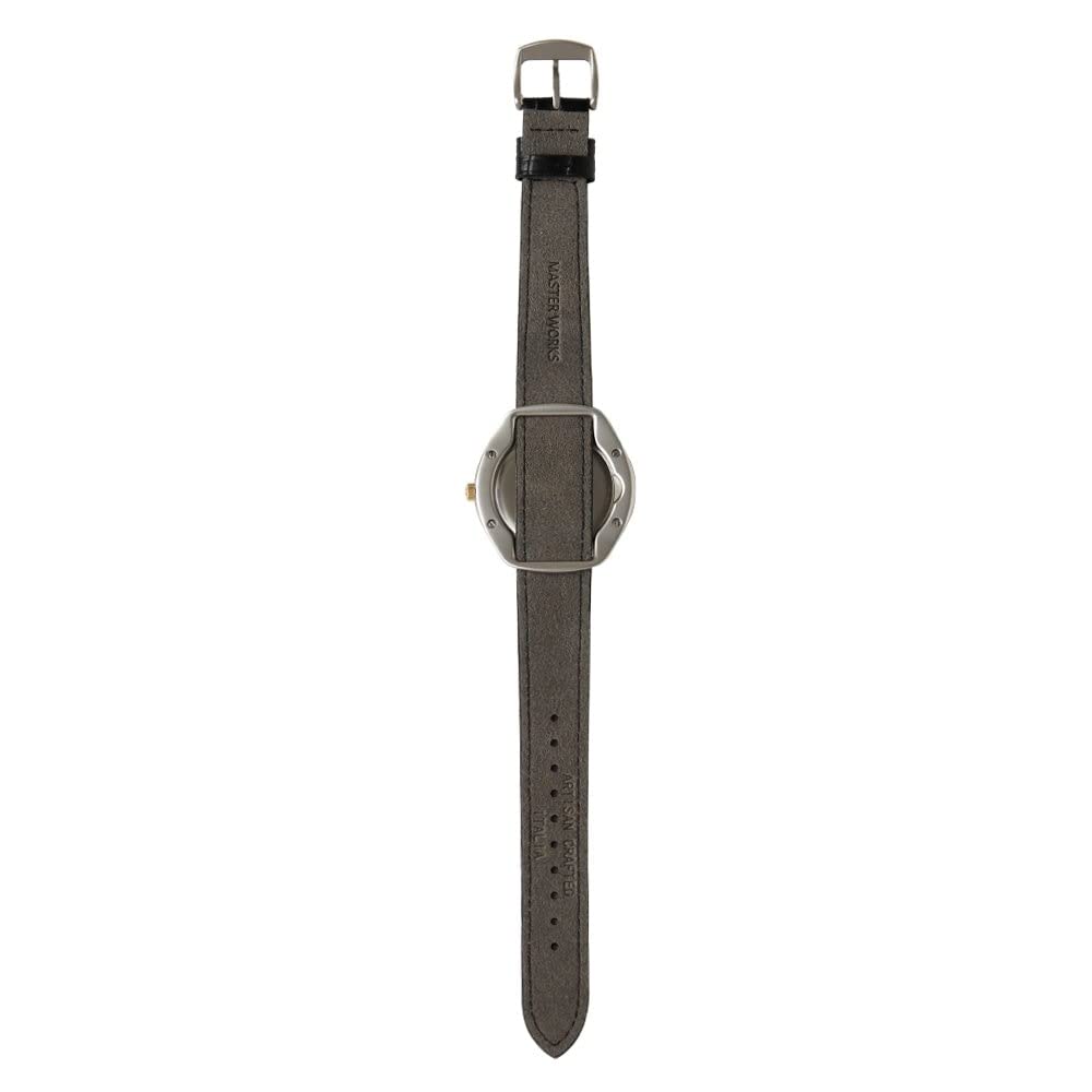[MASTER WORKS] Masterworks Quattro 003 MW06SI1-GCBKG81 Watch Men's Made in Japan Quartz 39mm Leather Strap Men's Watch