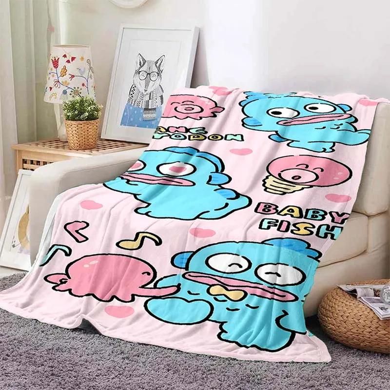 17 Styles Hangyodon Cartoon Blanket for Sofa King Size Cute Soft Flannel Throw Fluffy Bed Blanket New Born Winter Blanket Gift