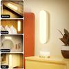 5PCS LED PIR Motion Sensor Light Wireless USB Rechargeable Magnetic LED Night Light Lamp For Staircase Aisle Wardrobe Baby Care Bedroom Light