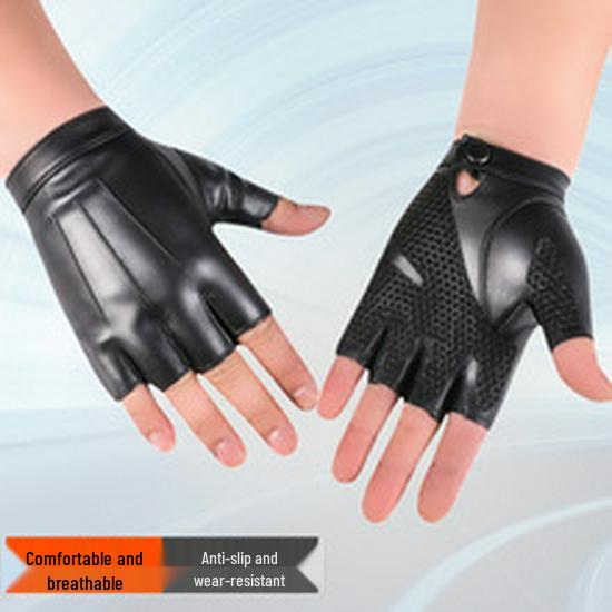 New Women's Bow Rivet Half-Finger Performance Gloves for Nightclub Dance Stage