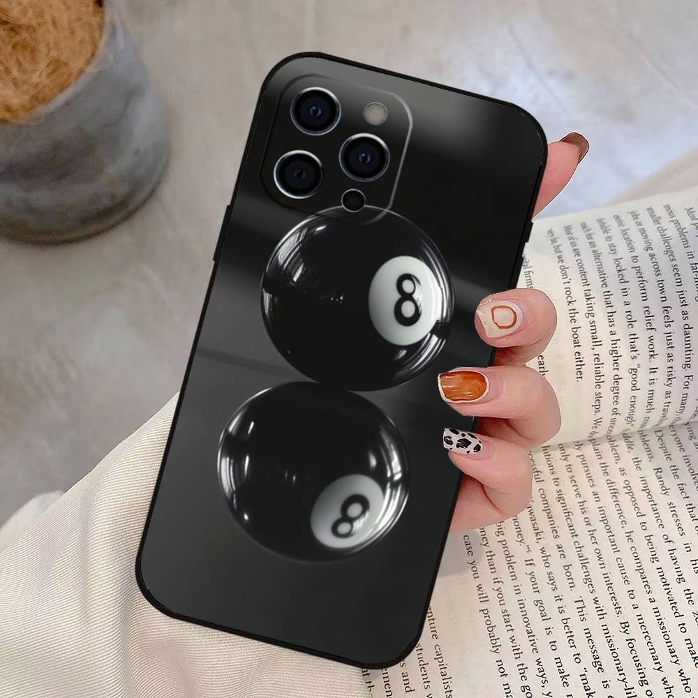 

billiards Phone Case Silicone Soft For IPhone 17 16 15 14 13 12 11 X XR Plus Pro Max Plus iPhone16