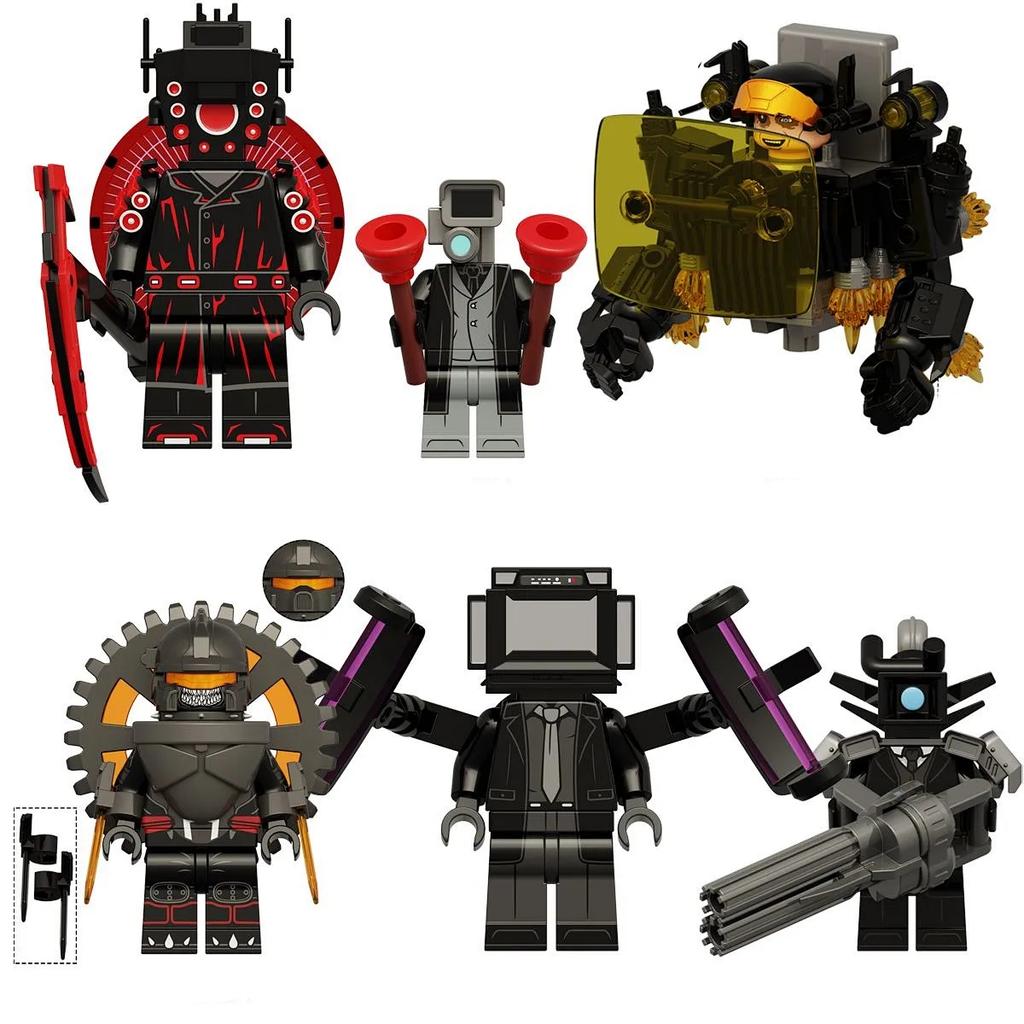 Toilet Man Building Block Toy Gift