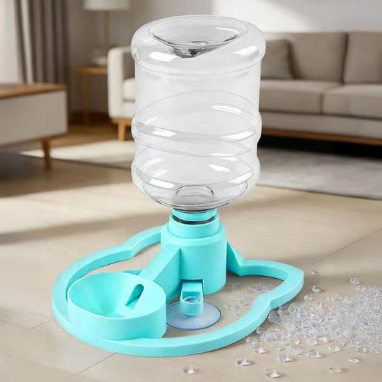 Yousheng Automatic Cat Water Dispenser, Cat Water Feeder Stand Fits Standard Bottles, Filter-free Pet Drinking Station for Indoor Kitten