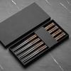 Premium Titanium & Wood Chopsticks: Elegant High-Value Tableware for Your Home