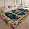 RAKKS Morocco Medallion Large Area Rug, Non-Slip Carpet for Living Room & Bedroom Kitchen, Door Mat, Sofa Bedside Mat Home Decor